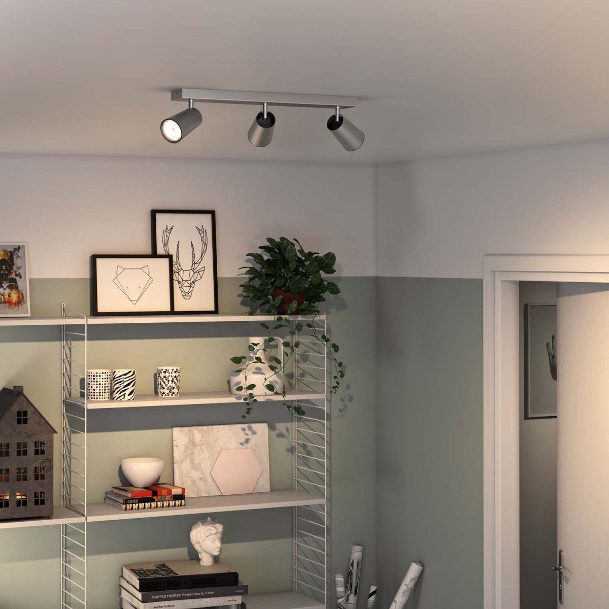 Paisley 3 Aluminium spotlight Fra Philips - Lavet af metal med en mat aluminiumsfinish for et rent og minimalistisk udtryk, der passer ind i de fleste hjem.