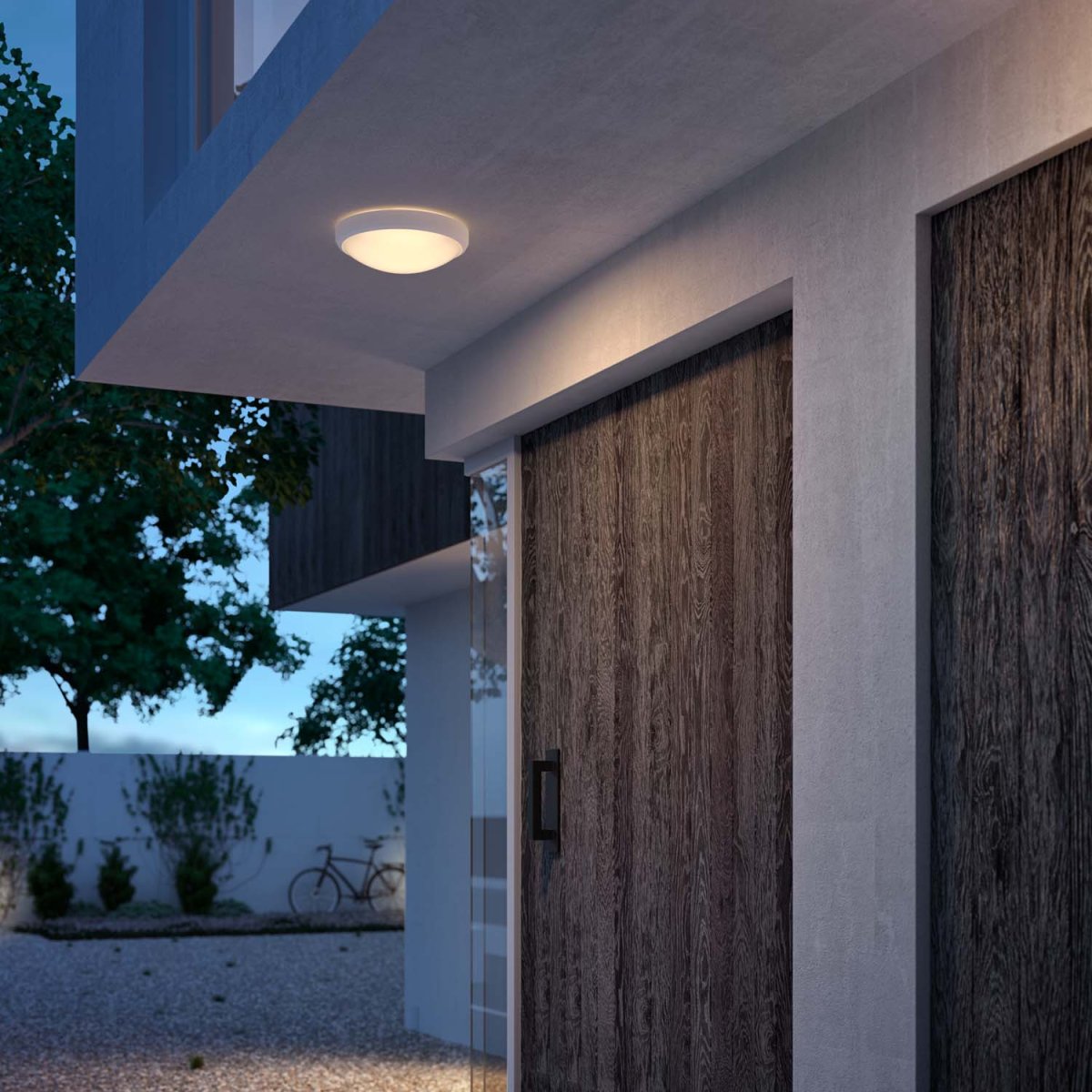 Doris Hvid Fra Philips - Lavet af metal med en hvid ramme og en hvid skærm, der spreder et godt, varmt hvidt lys af høj kvalitet.