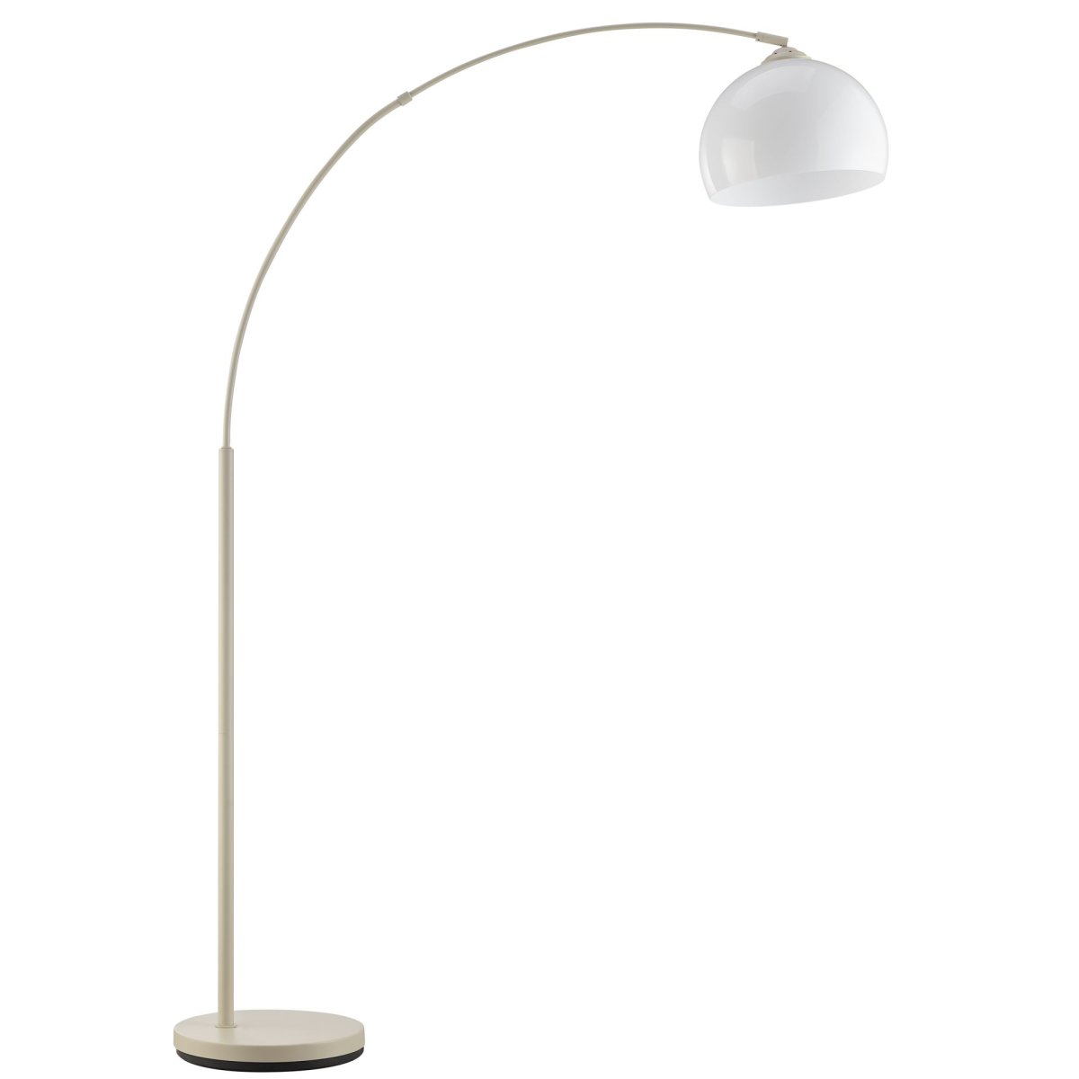 Vessa Beige gulvlampe Fra Brilliant - Det slanke design kombineres med en stabil rund base og passer flot ind i b&aring;de moderne og klassiske stuer.