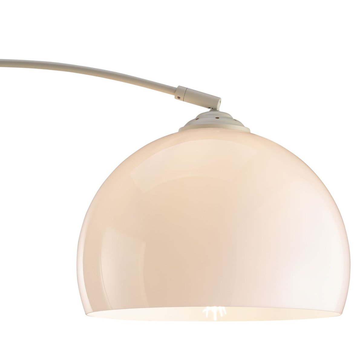 Vessa Beige gulvlampe Fra Brilliant - Det slanke design kombineres med en stabil rund base og passer flot ind i b&aring;de moderne og klassiske stuer.