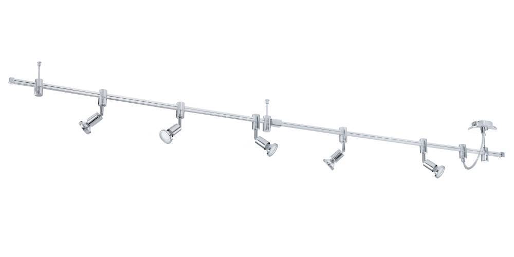 Vilanova 5 Aluminium spotlight Fra Eglo - Perfekt til køkkenet, studiet eller til at fremhæve kunstværker og interiørdetaljer.