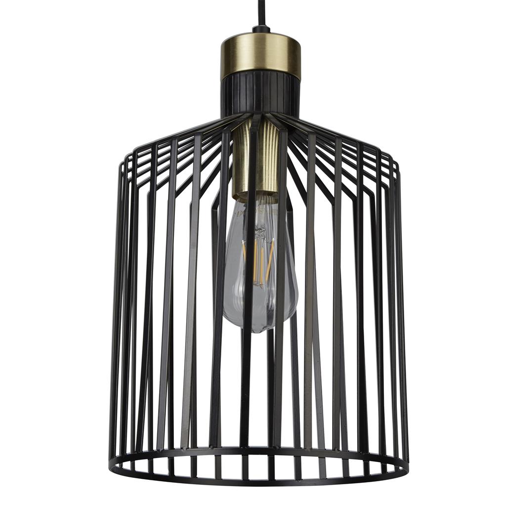 Bird Cage Ø22 Sort loftslampe Fra Searchlight - Bird Cage er lampen for dem, der ønsker både kant og elegance i samme pakke.