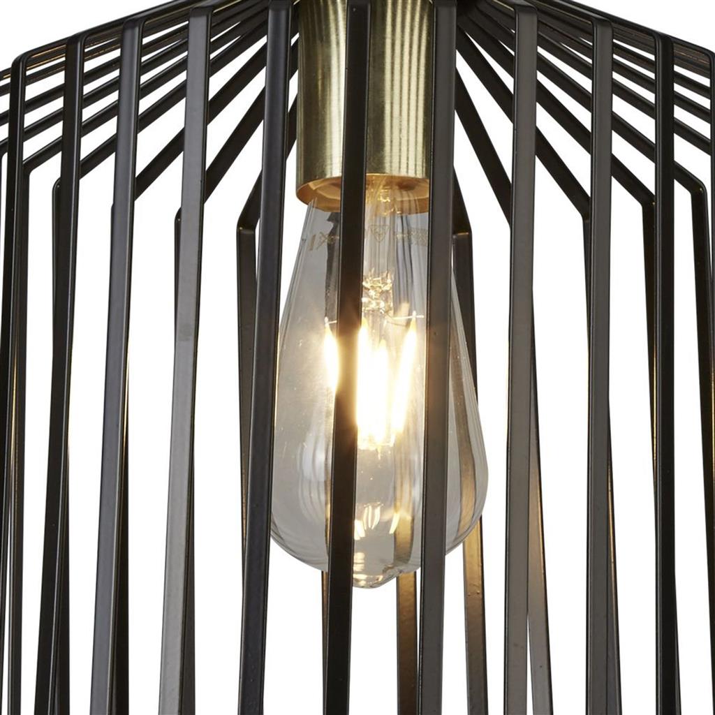 Bird Cage Ø22 Sort loftslampe Fra Searchlight - Bird Cage er lampen for dem, der ønsker både kant og elegance i samme pakke.