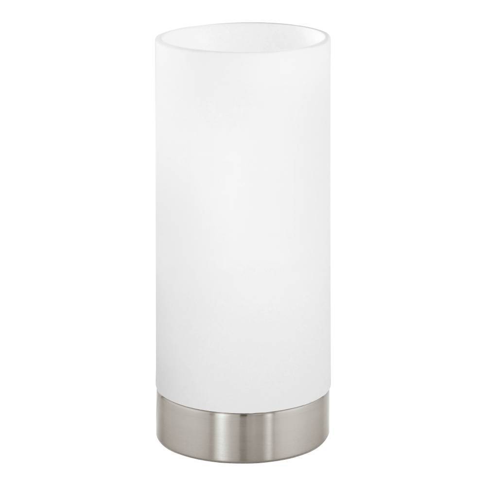 Damasco 22cm Mat nikkel bordlampe Fra Eglo - Med sin tidl&oslash;se &aelig;stetik passer den ind i de fleste indretningsstile og bliver en diskret, men elegant lyskilde i dit hjem.