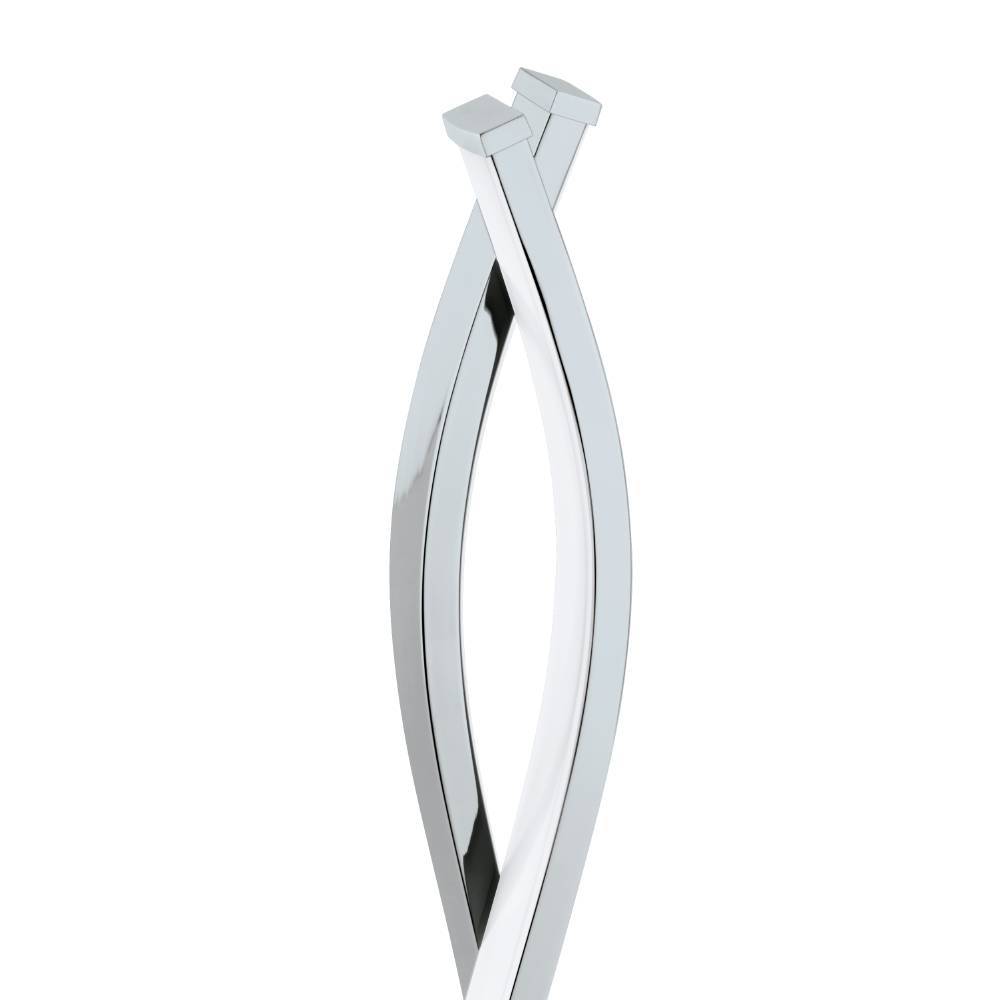 Lasana 46cm Chrom bordlampe Fra Eglo - De elegante kurver og minimalistiske stil g&oslash;r den til et ideelt valg til moderne interi&oslash;r, og dens slanke kromfinish giver den et subtilt, sofistikeret look.