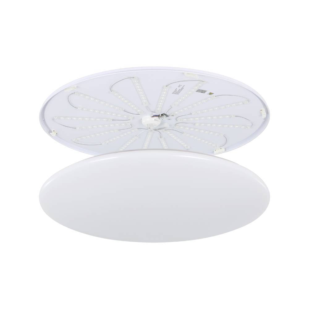 Giron Ø100 Hvid plafond Fra Eglo - Det har ogs&aring;&aring; en hukommelsesfunktion, som betyder, at den husker dine sidste indstillinger, samt en natlysfunktion, der giver et bl&oslash;dere og svagere lys til en roligere atmosf&aelig;re i l&oslash;bet af natten.
