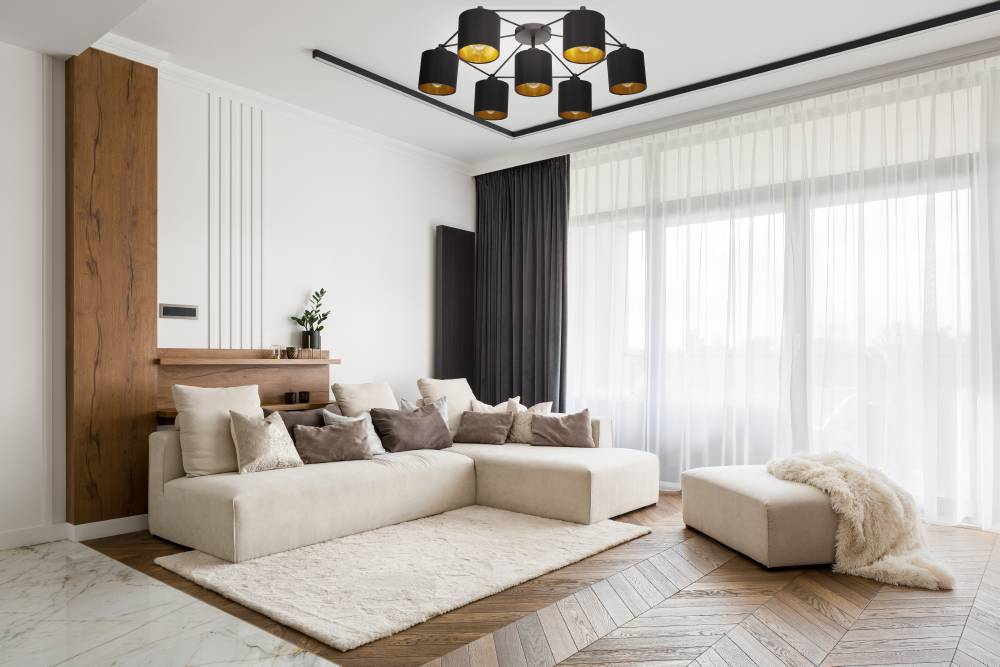 Staiti 84cm Sort plafond Fra Eglo - Den robuste konstruktion og iøjnefaldende design gør denne lampe til et centralt element i din indretning og et talepunkt for alle gæster.