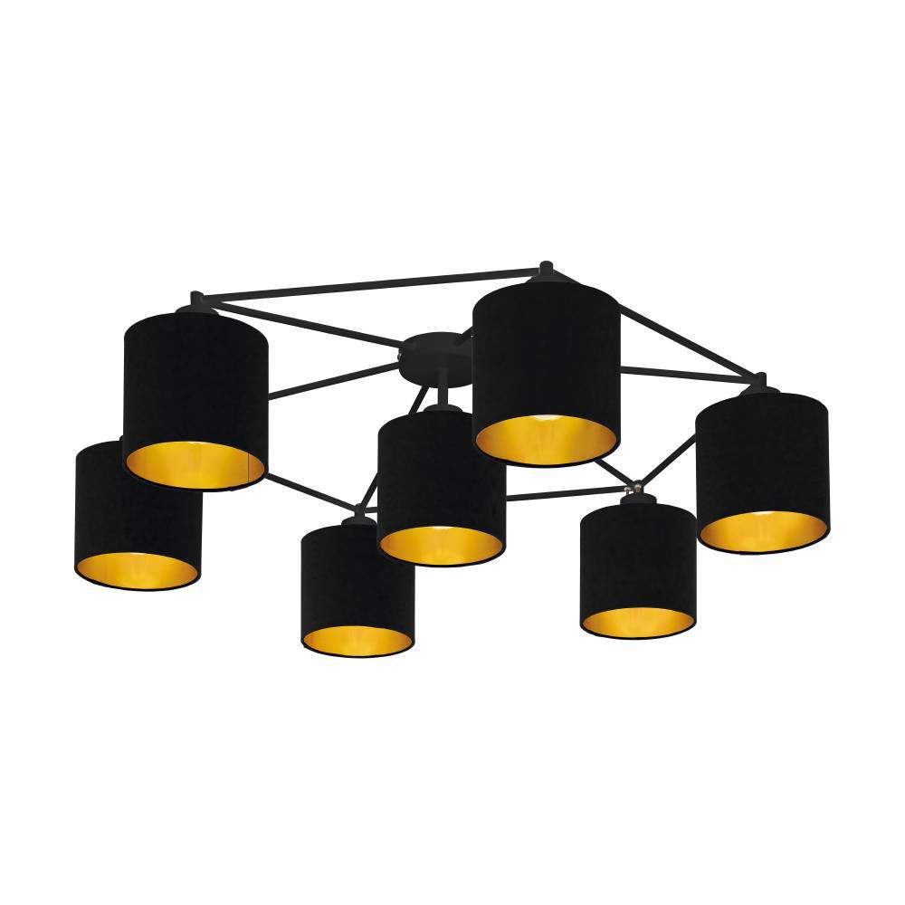 Staiti 84cm Sort plafond Fra Eglo - Den robuste konstruktion og iøjnefaldende design gør denne lampe til et centralt element i din indretning og et talepunkt for alle gæster.