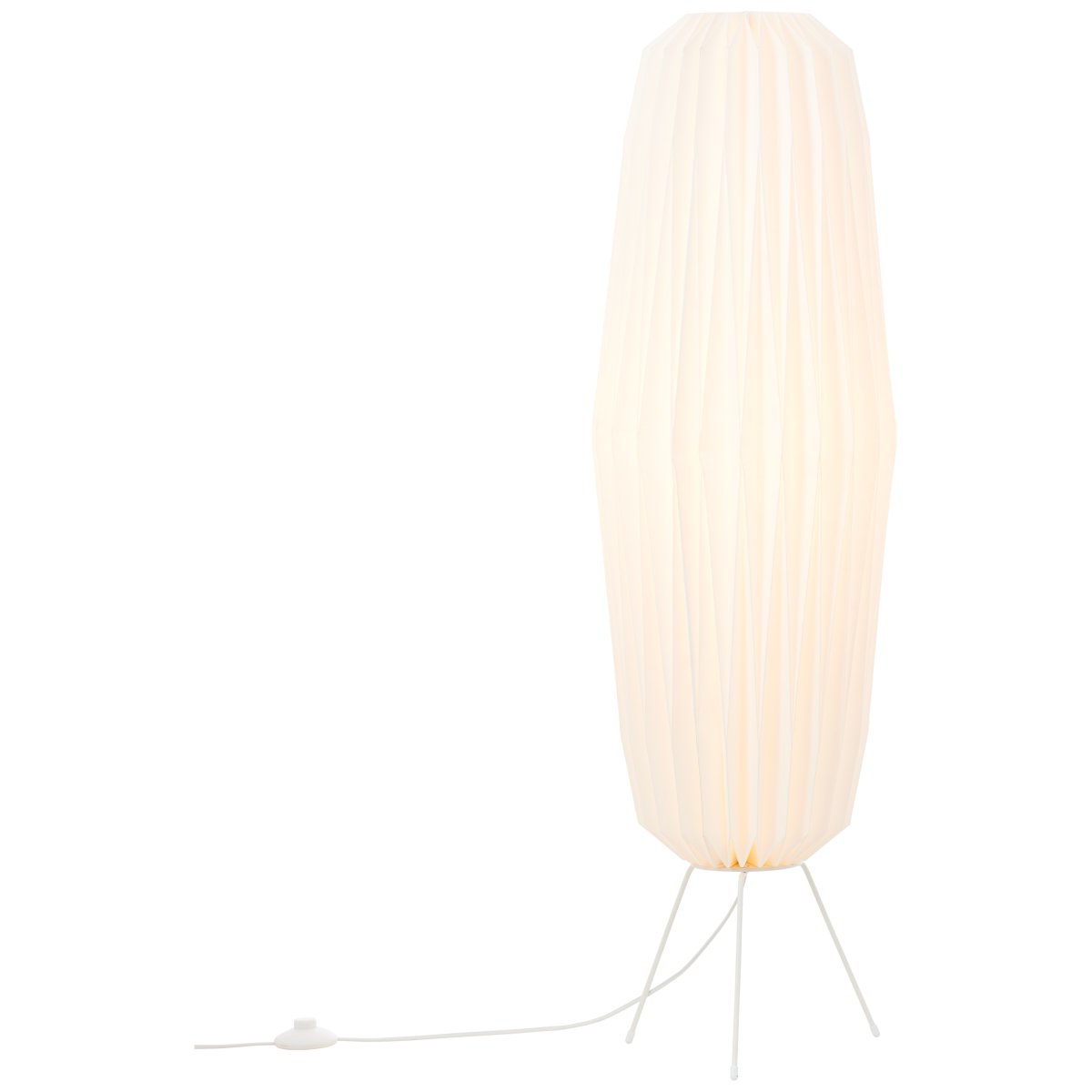 June gulvlampe Fra Brilliant - Uanset om den placeres over spisebordet, k&oslash;kkenet eller i stuen, bliver June en dekorativ detalje, der samtidig spreder et behageligt og indbydende lys.