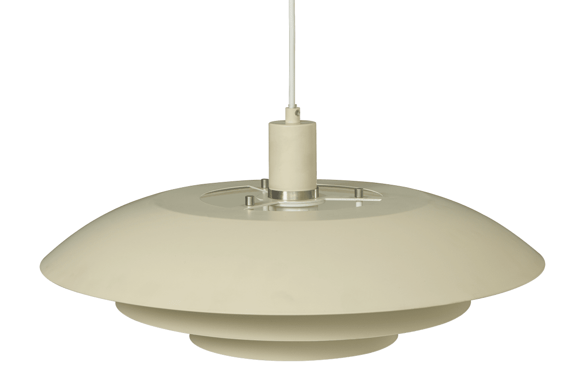 Epsilon 1 Ø45 Beige loftslampe Fra Aneta Lighting - Udskiftelige detaljer i krom og mat messing medfølger efter eget valg.
