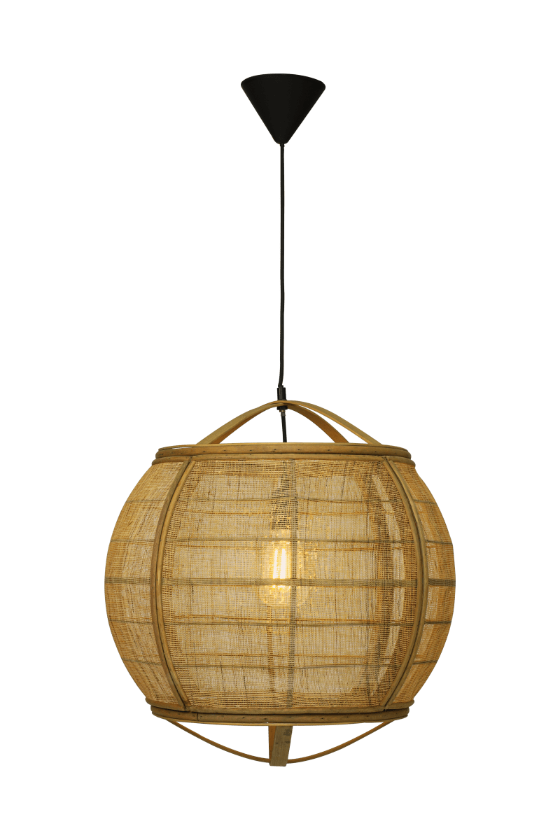 Borneo Ø50 Natur loftslampe Fra Aneta Lighting - Husk, at naturlige træer kan variere i farve, struktur og grenmærkning, hvilket gør hver lampe unik i sit udseende.