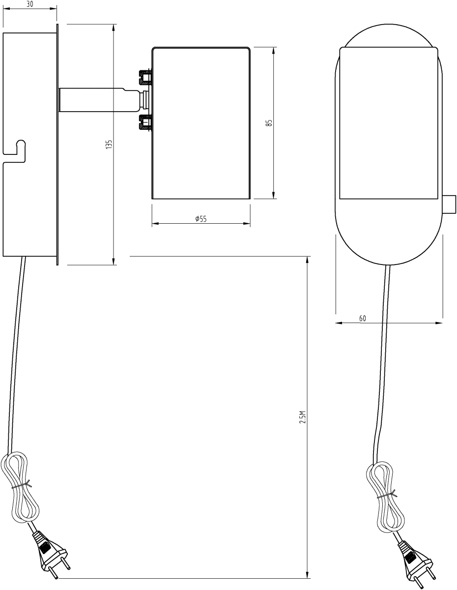 Balder Hvid læselampe Fra Aneta Lighting - Det stilrene hvide design smelter ind i de fleste indretningsstile og skaber et moderne og friskt indtryk.