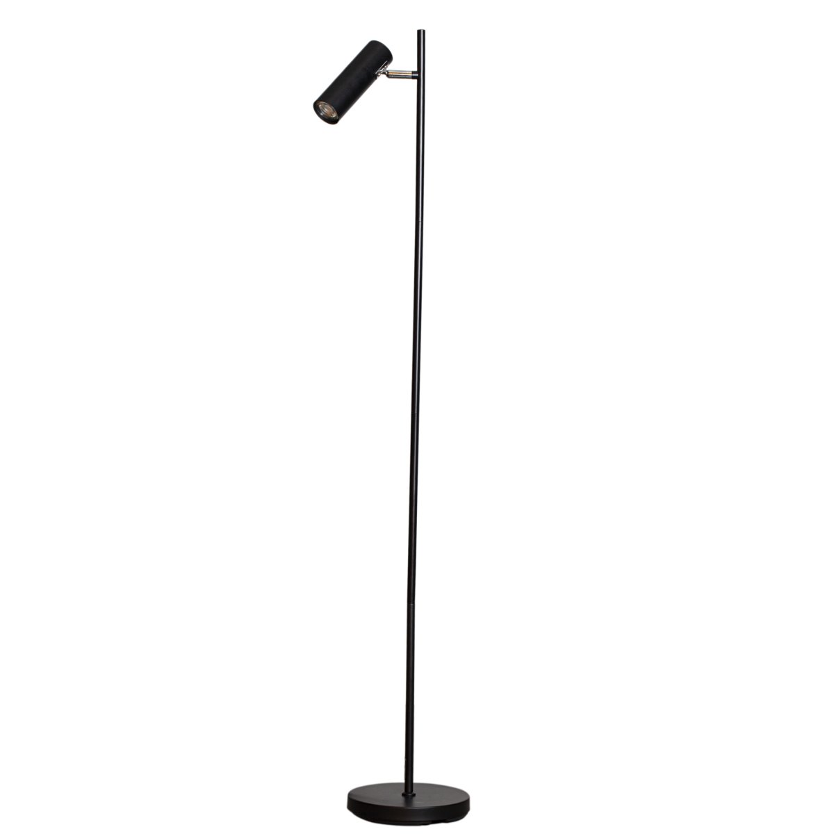 Zoom billede af Alpha Sort gulvlampe Fra Cottex - Alpha er en stilfuld og funktionel gulvlampe i matsort metal med et enkelt, moderne look.