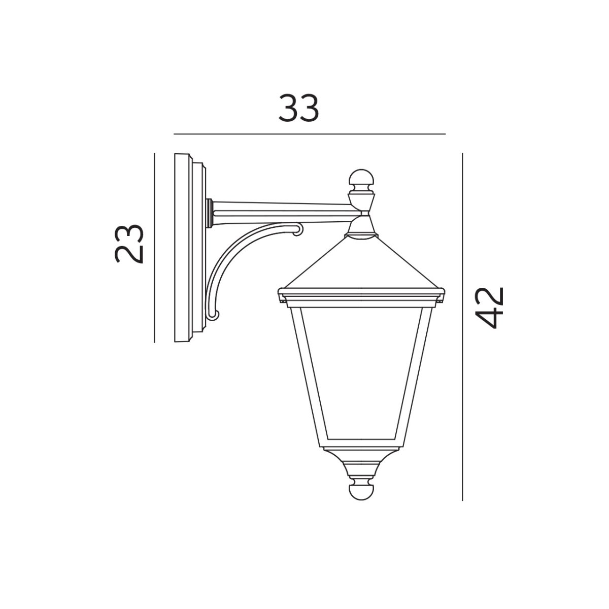 London Sort udendørslampe Fra Norlys - Med sin traditionelle form og solide materialevalg er den perfekt til at oplyse indgange, haver eller gangstier med en behagelig og klar sk&aelig;rm.