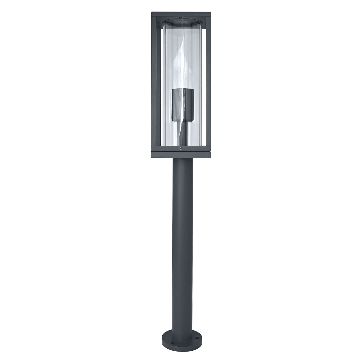 Frame 60cm Mørkegrå pullerter Fra Ledvance - Den er lavet af aluminium og glas og giver et klart og funktionelt lys, samtidig med at den er beskyttet mod vejr og fugt med IP44-klassificering.