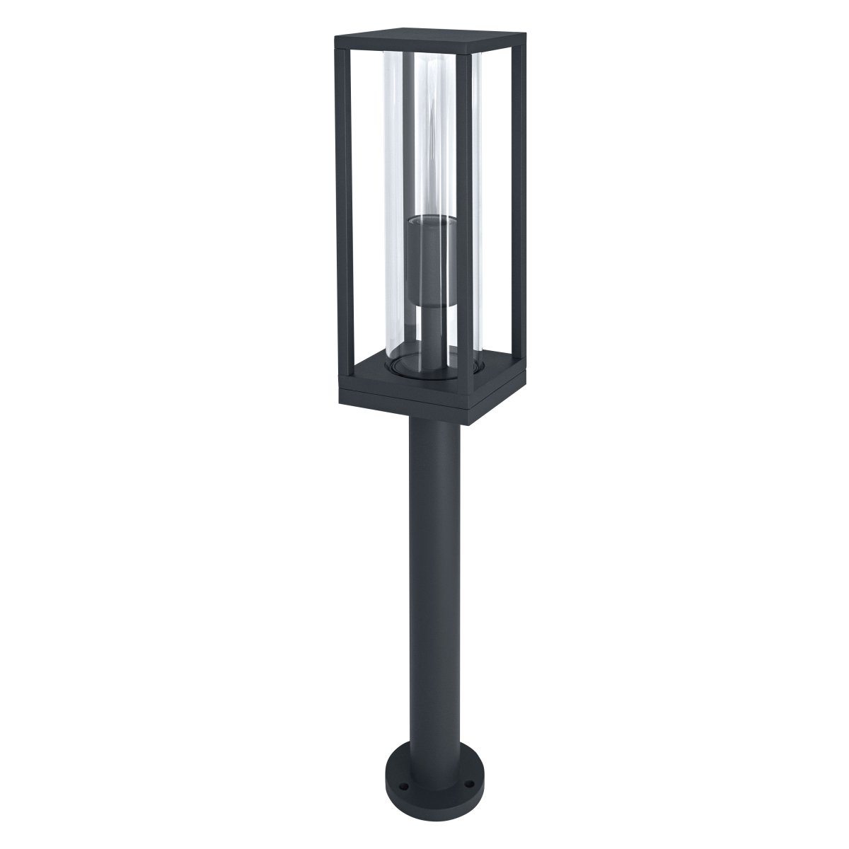 Frame 60cm Mørkegrå pullerter Fra Ledvance - Den er lavet af aluminium og glas og giver et klart og funktionelt lys, samtidig med at den er beskyttet mod vejr og fugt med IP44-klassificering.