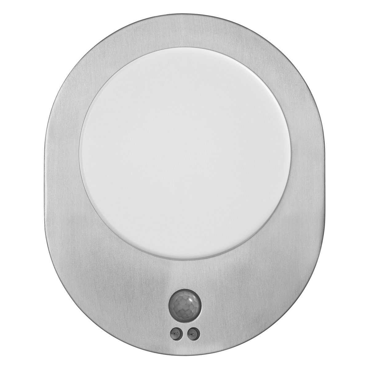 Disc Sensor Stål udendørslampe Fra Osram - Disc Sensor&nbsp;&auml;r en innovativ och stilfull fasadlampa som ger b&aring;de funktion och elegans till din entr&eacute; eller uteplats.