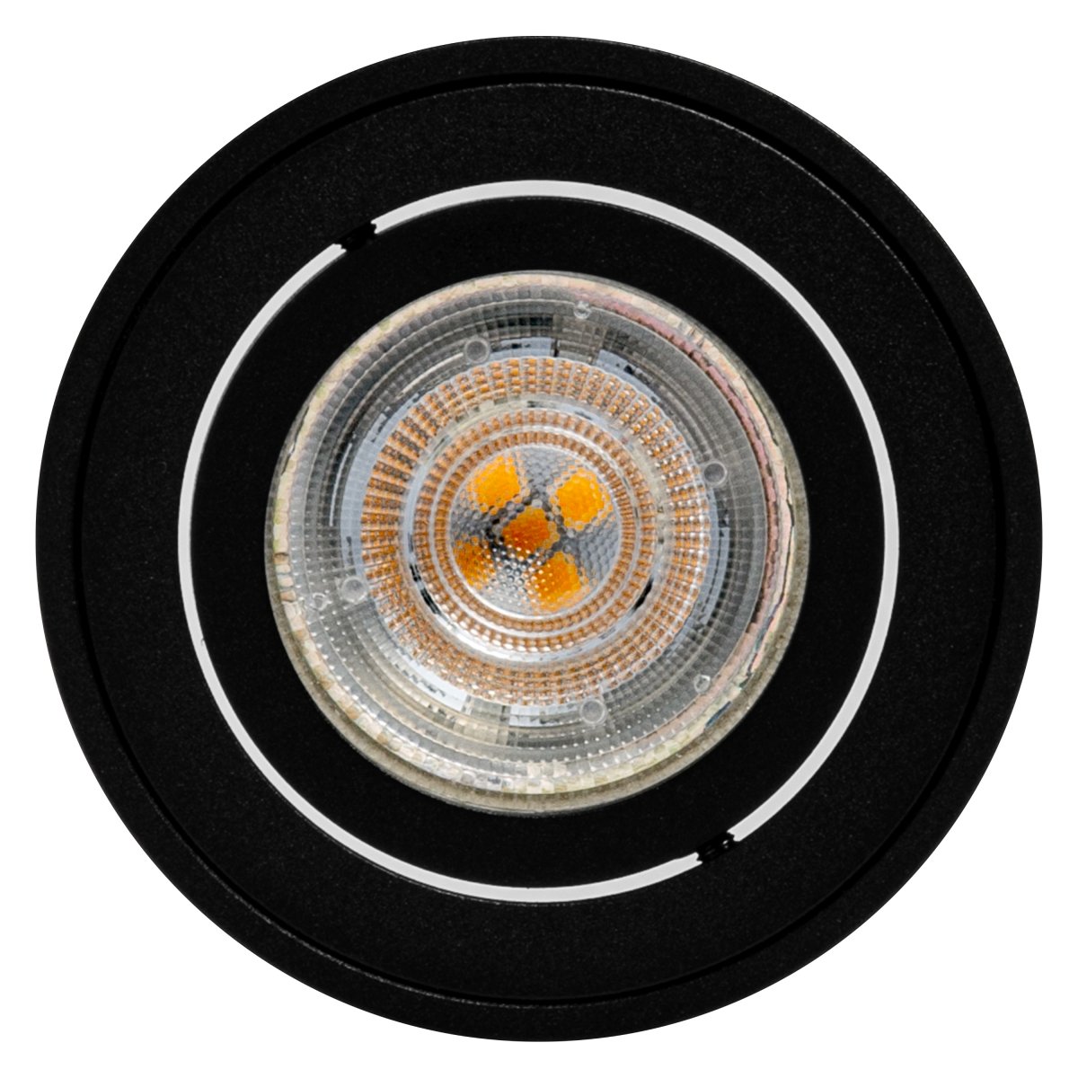 Surface Round Sort spotlight Fra - Placera f&ouml;rslagsvis flera i grupp eller rad i k&ouml;ket, vardagsrummet eller hallen.