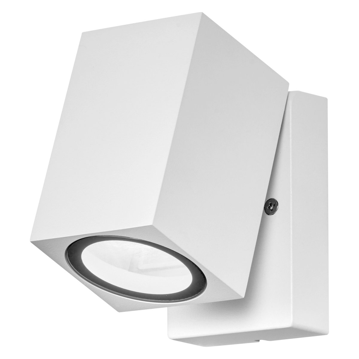 Cube Hvid udendørslampe Fra Ledvance - Fremstillet af trykst&oslash;bt aluminium og med en IP44-klassificering er den holdbar og perfekt egnet til facader, indgange og terrasser.