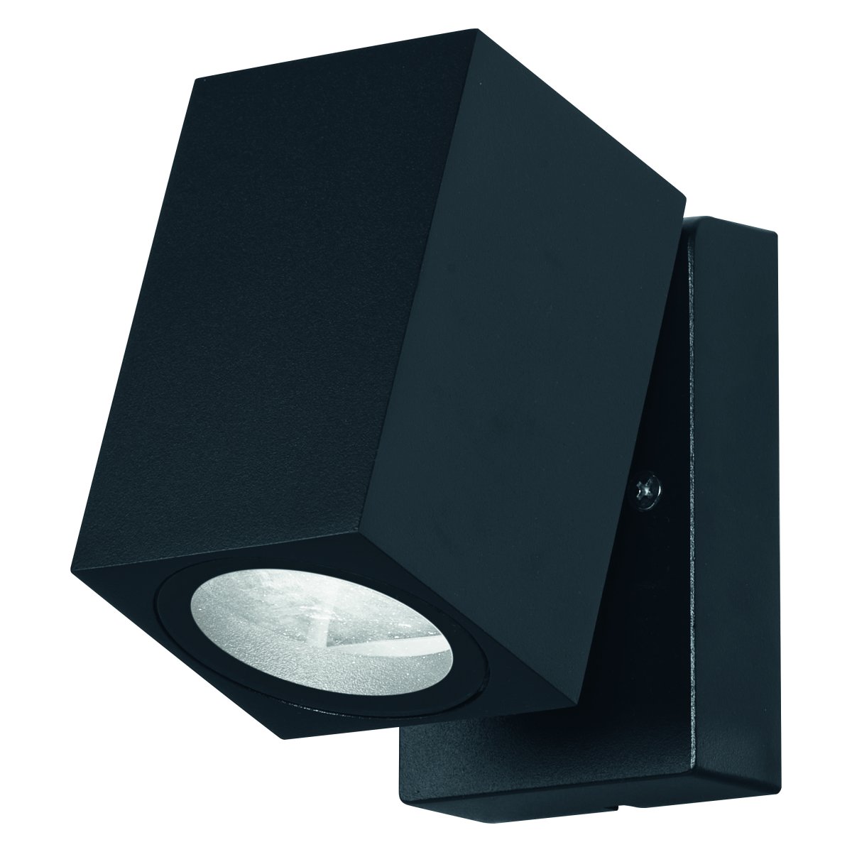 Cube Sort udendørslampe Fra Ledvance - Fremstillet af trykst&oslash;bt aluminium og med en IP44-klassificering er den holdbar og perfekt egnet til facader, indgange og terrasser.