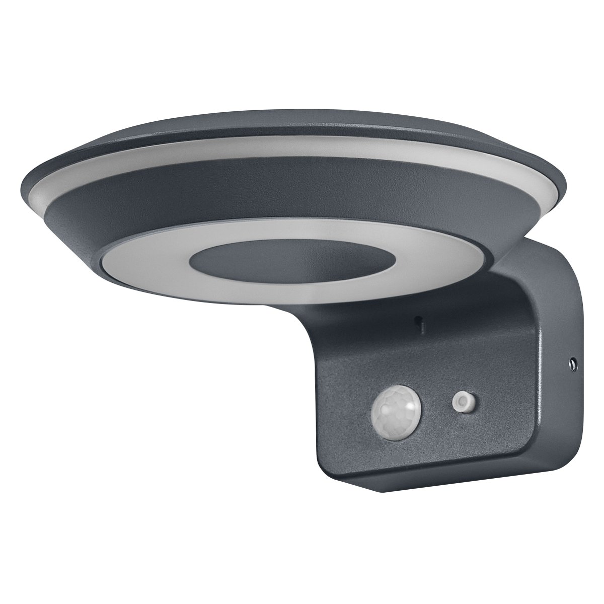 Glow Sensor Mørkegrå solcellelampe Fra Osram - Fremstillet af aluminium og med en IP44-klassificering er den b&aring;de vejrbestandig og robust.