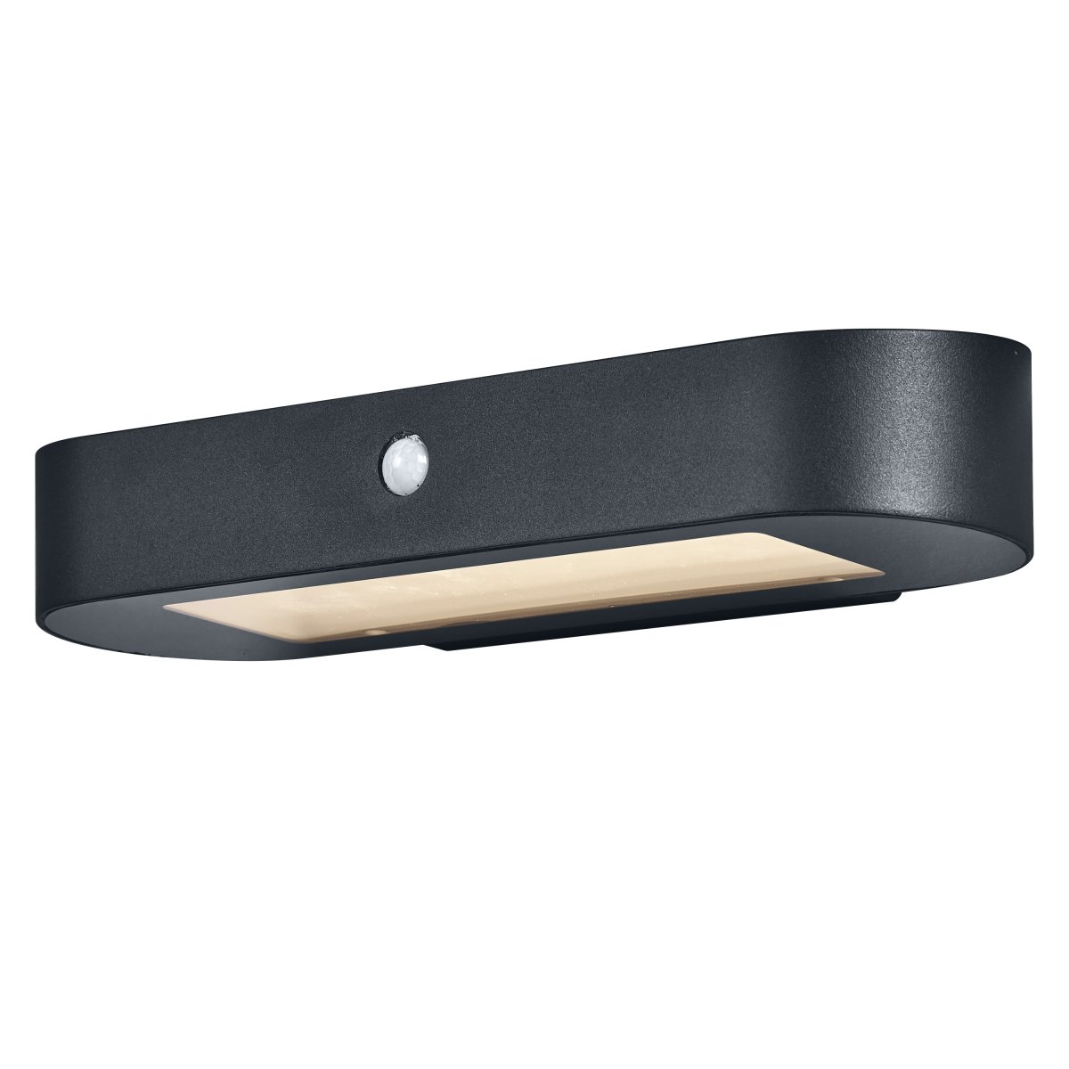 Oval Sensor 3000K Mørkegrå solcellelampe Fra Ledvance - Fremstillet af rustfrit st&aring;l og med en IP44-klassificering er den b&aring;de vejrbestandig og robust.