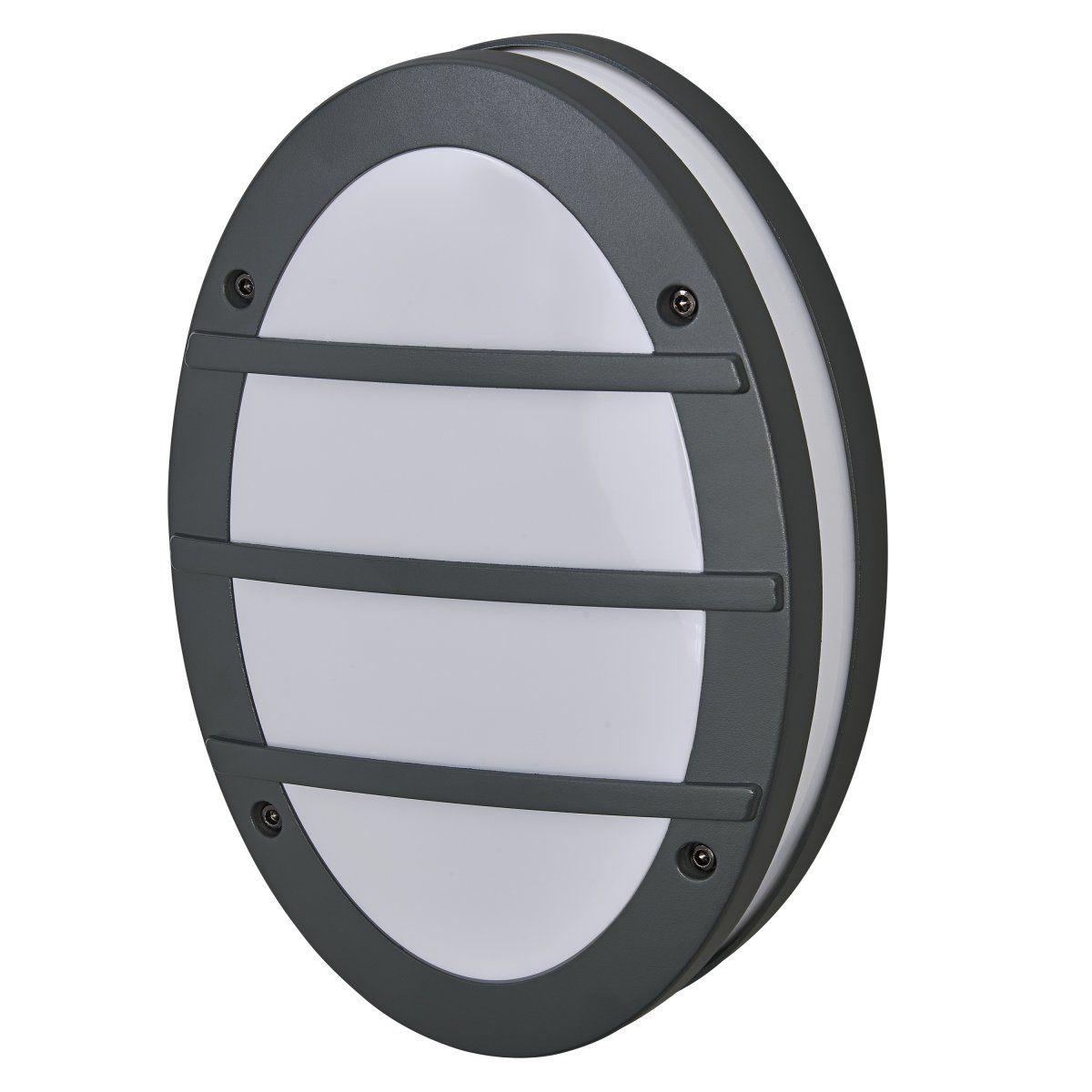 Orbick Mørkegrå udendørslampe Fra Ledvance - Tillverkad av pressgjuten aluminium och med IP65-klassning, &auml;r denna lampa helt skyddad mot b&aring;de damm och vatten, vilket g&ouml;r den perfekt f&ouml;r alla v&auml;derf&ouml;rh&aring;llanden.