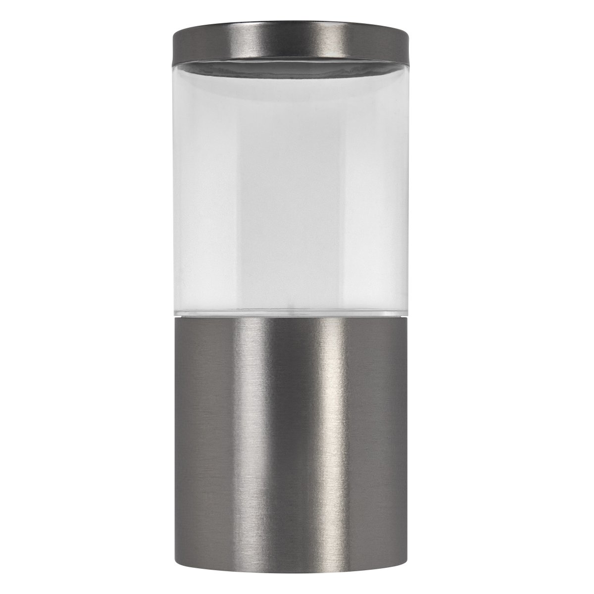 Ebro Stål udendørslampe Fra Ledvance - Denne lampe er lavet af rustfrit st&aring;l og polycarbonat og er b&aring;de holdbar og vejrbestandig, hvilket g&oslash;r den perfekt til udend&oslash;rs brug.