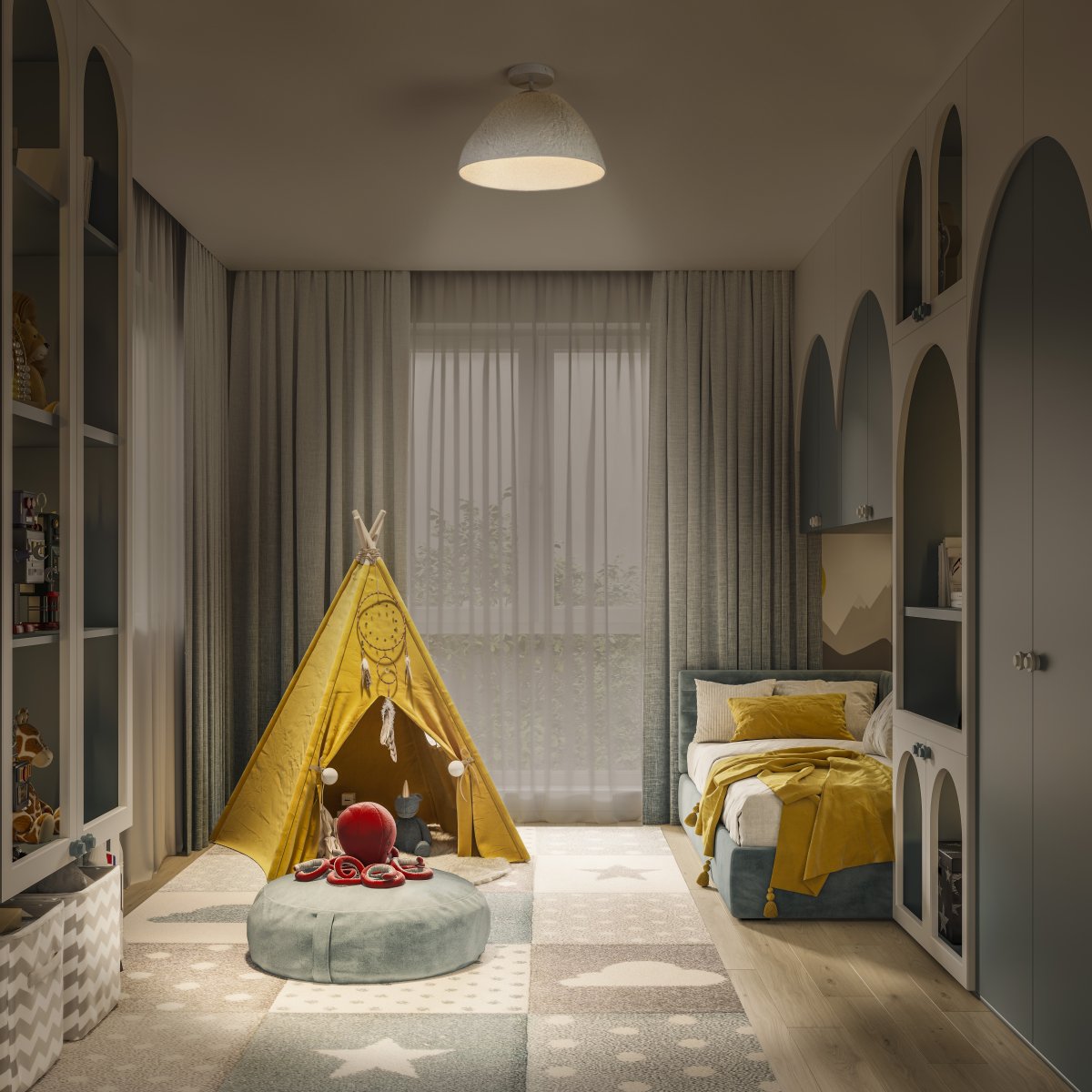 Camel Bell Ø38 Hvid plafond Fra Ledvance - Den dekorative papirsk&aelig;rm giver en flot spredning af lys i rummet.