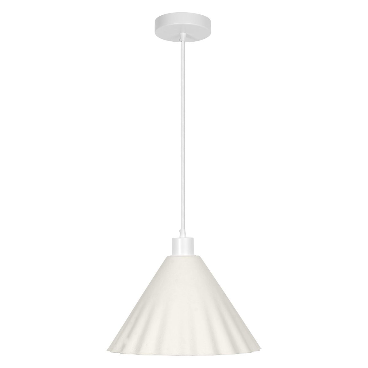 Pulp Ø30 Hvid loftslampe Fra Ledvance - Den dekorative sk&aelig;rm lavet af papir giver en flot spredning af lys ned.