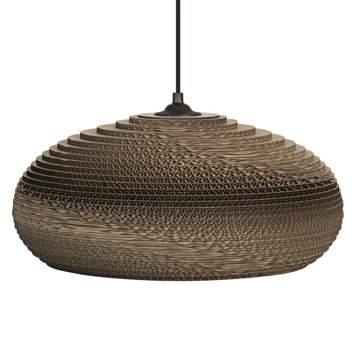 Cardboard drop Ø40 Brun loftslampe Fra Ledvance - Karton er et simpelt vedhæng med et bæredygtigt design.
