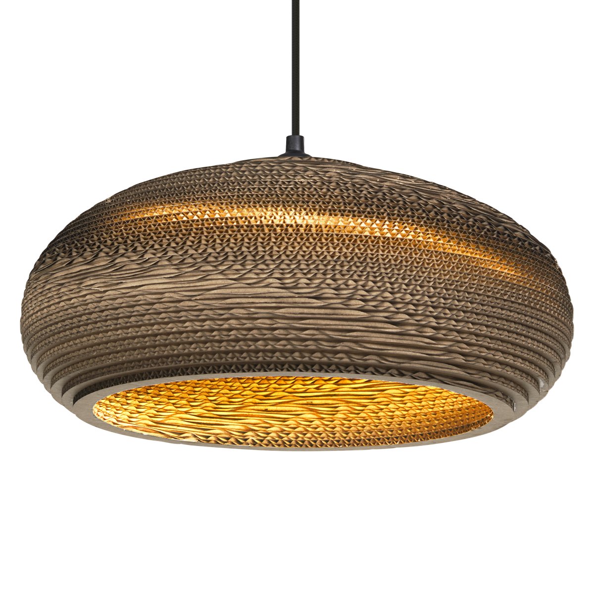 Cardboard drop Ø40 Brun loftslampe Fra Ledvance - Karton er et simpelt vedhæng med et bæredygtigt design.