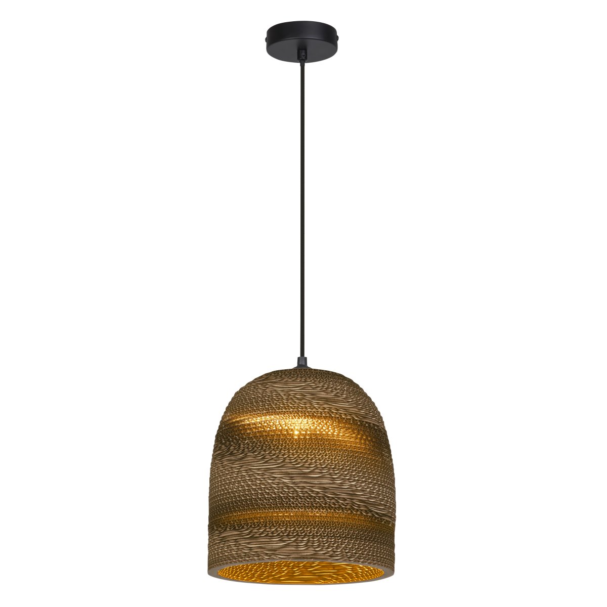 Cardboard Bell Ø25 Brun loftslampe Fra Ledvance - Karton er et simpelt vedhæng med et bæredygtigt design.