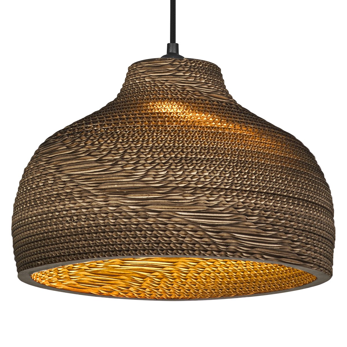 Cardboard Hat Ø36 Brun loftslampe Fra Ledvance - Karton er et simpelt vedhæng med et bæredygtigt design.
