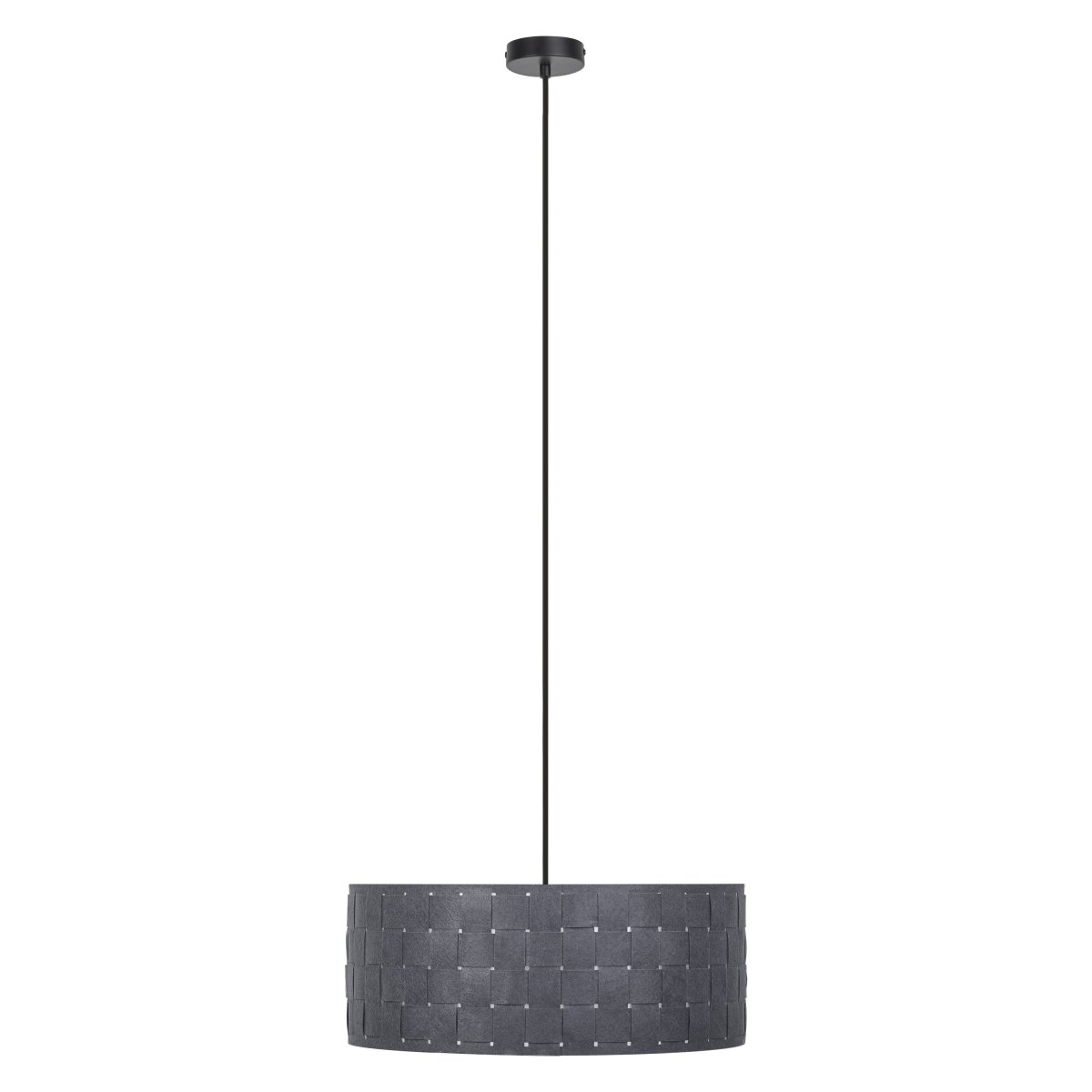 Felt Weaving Ø48 Mørkegrå loftslampe Fra Ledvance - Dekorativ pendel med sk&auml;rm gjord av fl&auml;tad filt vilket ger en fin och varm ljusspridning i rummet.