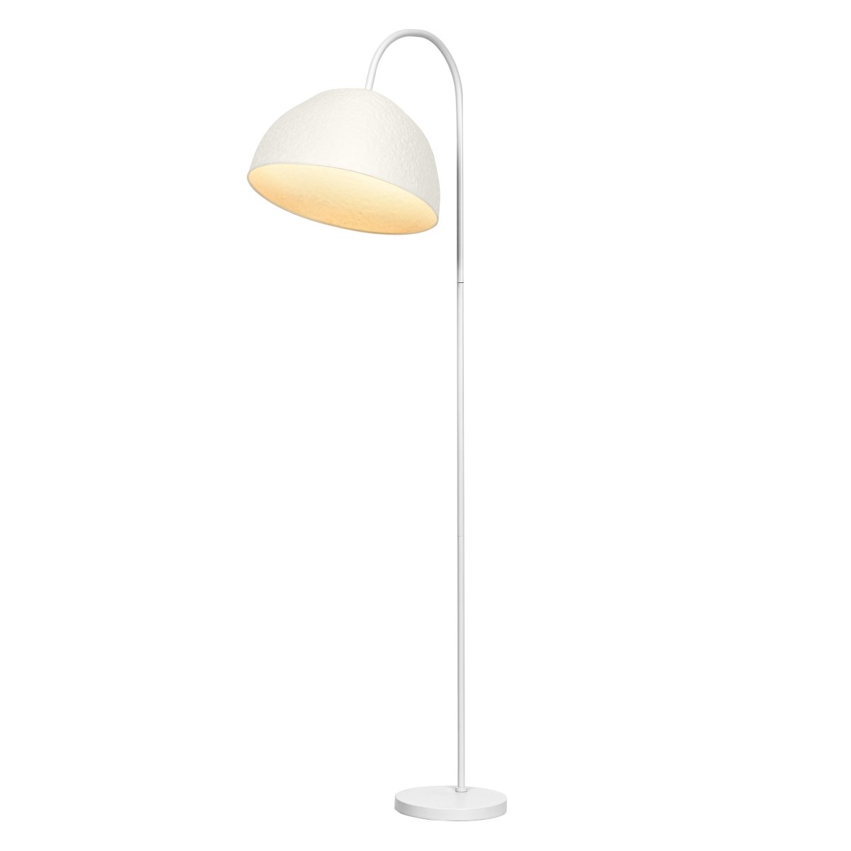Camel Bell Hvid gulvlampe Fra Ledvance - Den dekorative papirskærm giver en flot spredning af lys i rummet.