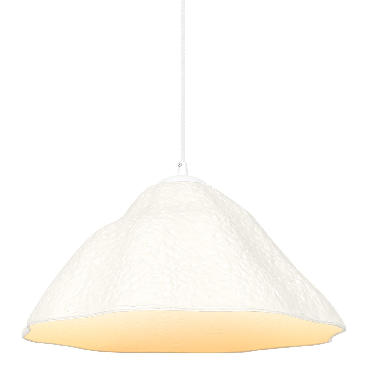 Lotus Leaf Ø40 Hvid loftslampe Fra Ledvance - Den dekorative skærm lavet af papir giver en flot spredning af lys ned.