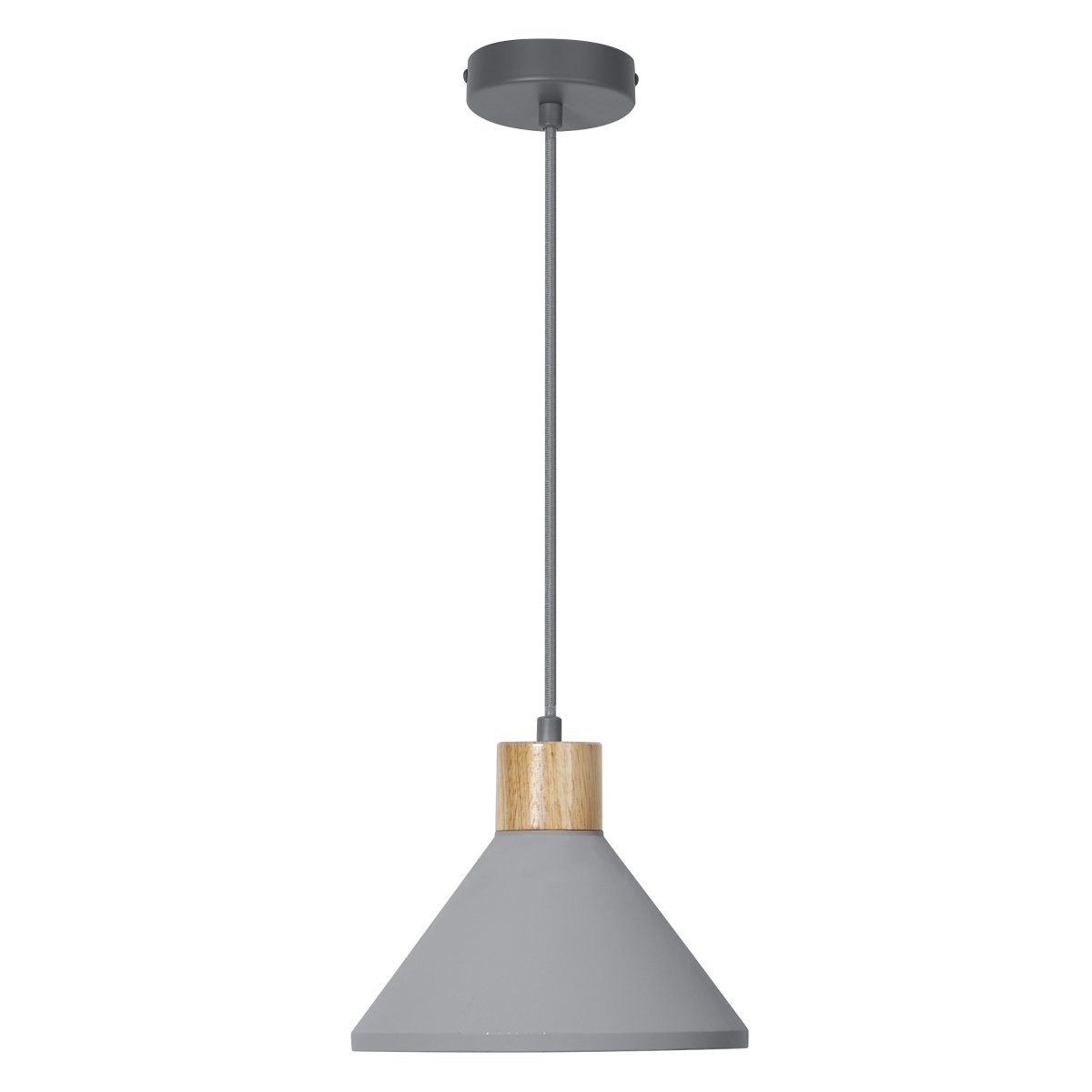 Concrete Wood Ø22 Grå loftslampe Fra Osram - Concrete Wood er et rustikt vedh&aelig;ng med et h&oslash;jkvalitetsdesign med dekorative detaljer lavet af tr&aelig;.
