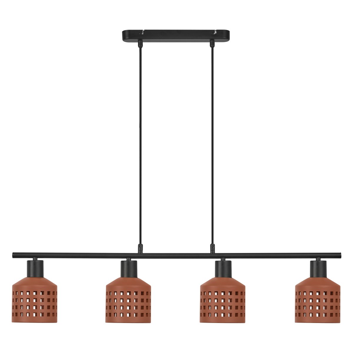 Clay Windows 90cm Brun loftslampe Fra Ledvance - Clay Windows har en rustik design med sina sk&auml;rmar gjord av lera i en r&ouml;dbrun f&auml;rg.