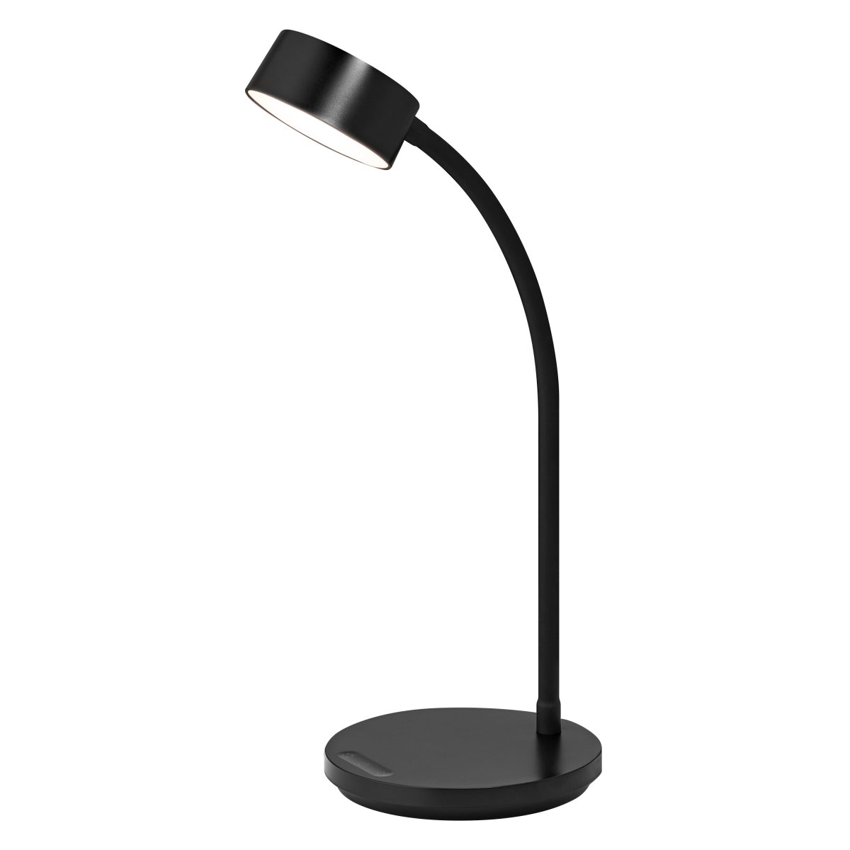 Office Cylinder 30cm Sort skrivebordslampe Fra Ledvance - B&aring;da ljusstyrkan och f&auml;rgtemperaturen g&aring;r att justera i tre steg med touchbrytaren p&aring; lampfoten.
