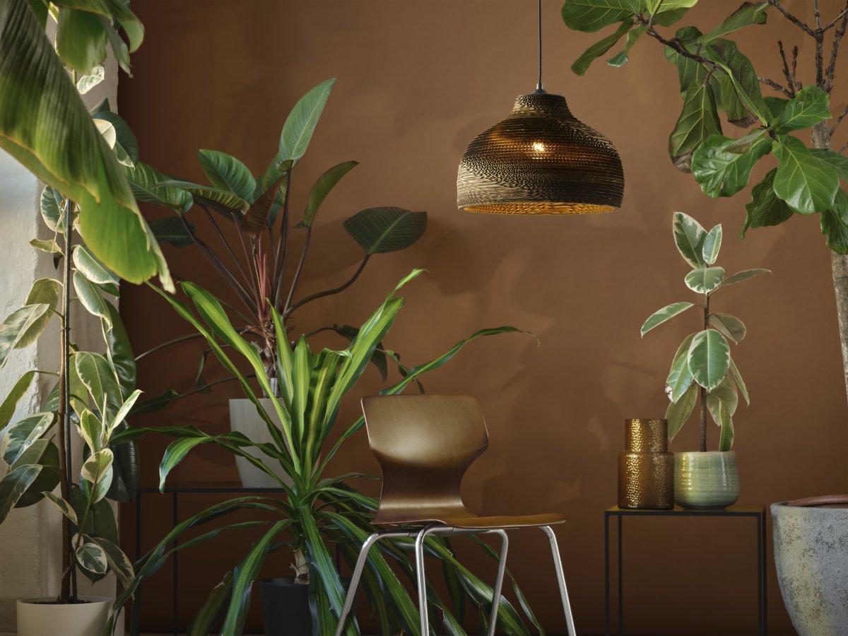 Cardboard Hat Ø36 Brun loftslampe Fra Ledvance - Karton er et simpelt vedhæng med et bæredygtigt design.