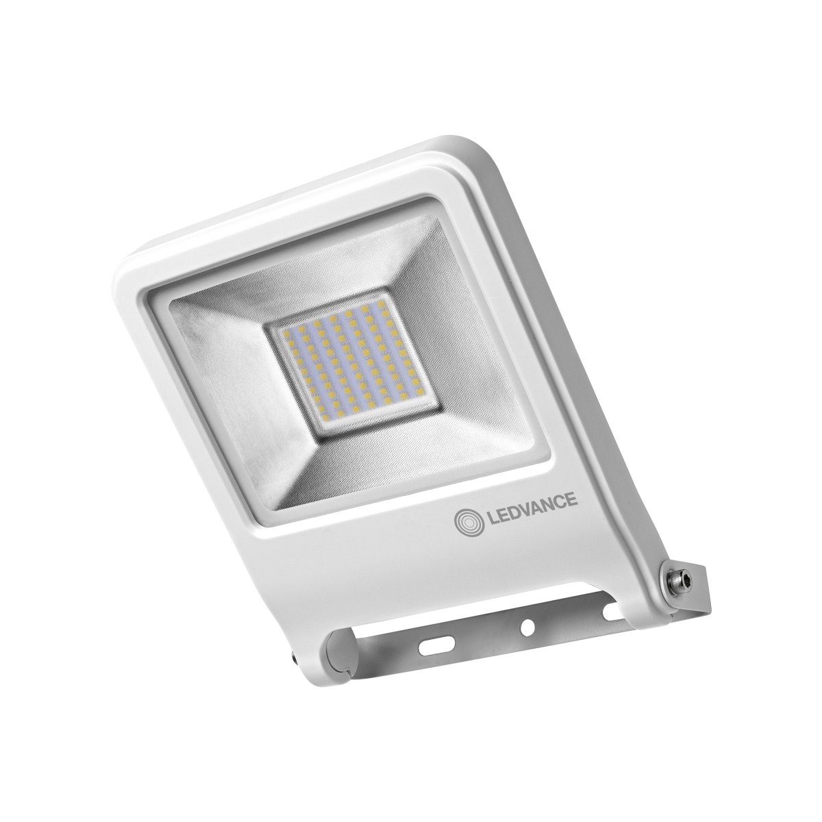 Flood 50W Hvid udendørslampe Fra Osram - Den robusta konstruktionen och det kraftfulla ljuset ger trygg och p&aring;litlig belysning &aring;ret runt.