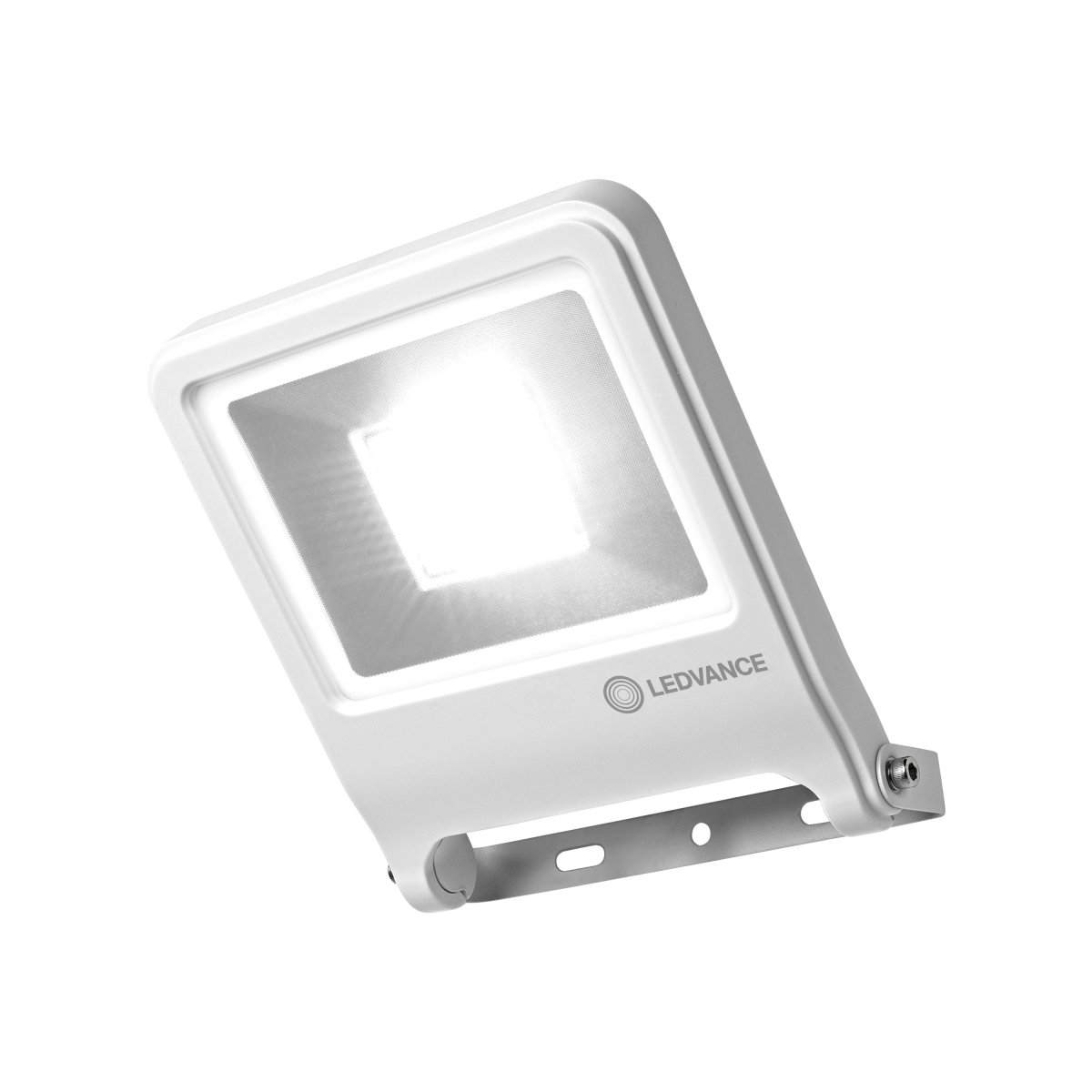 Flood 50W Hvid udendørslampe Fra Osram - Den robusta konstruktionen och det kraftfulla ljuset ger trygg och p&aring;litlig belysning &aring;ret runt.