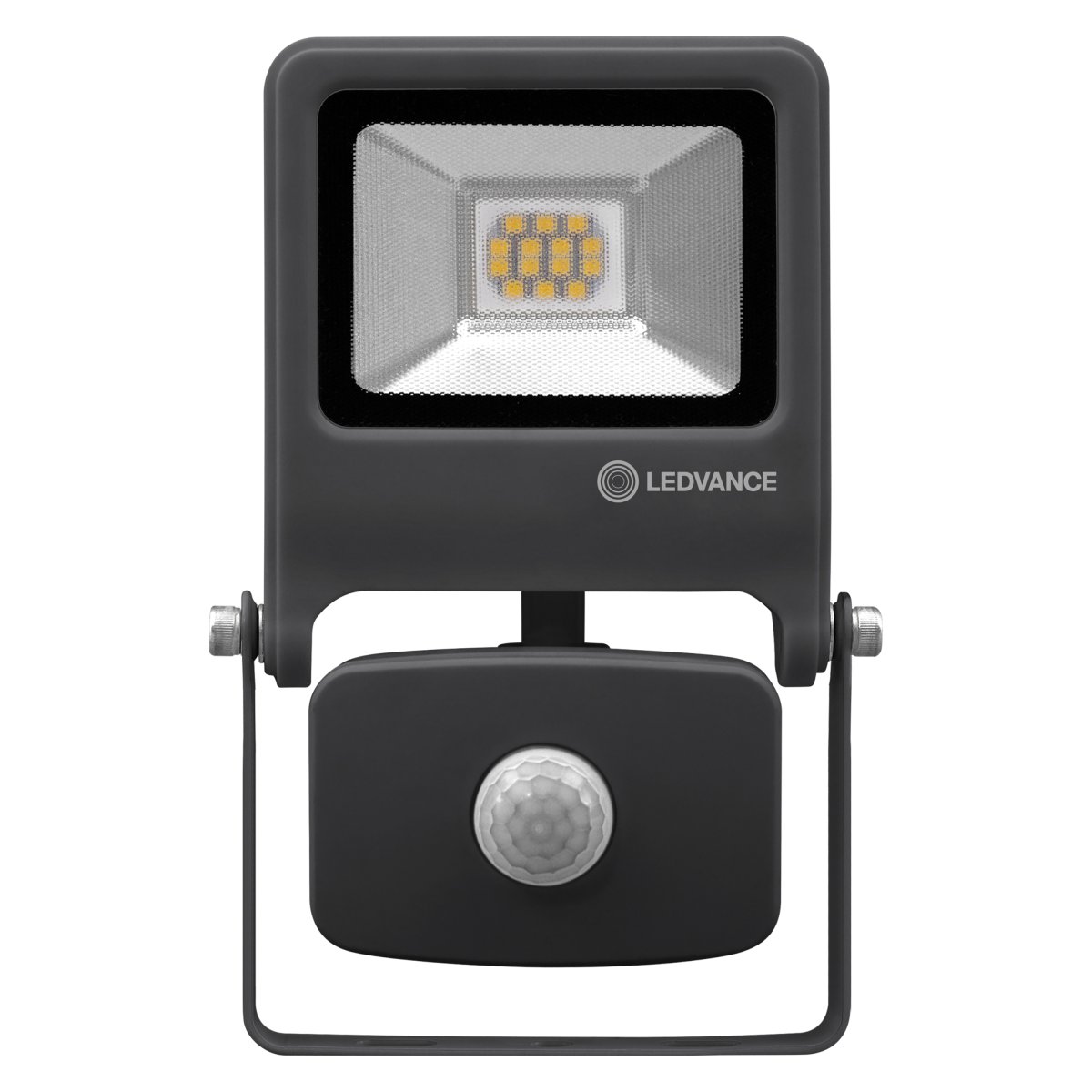 Flood Sensor 10W Mørkegrå udendørslampe Fra Osram - Flood Sensor 10W &auml;r en kraftfull och energieffektiv str&aring;lkastare med IP44-klassning, vilket g&ouml;r den idealisk f&ouml;r utomhusbruk.