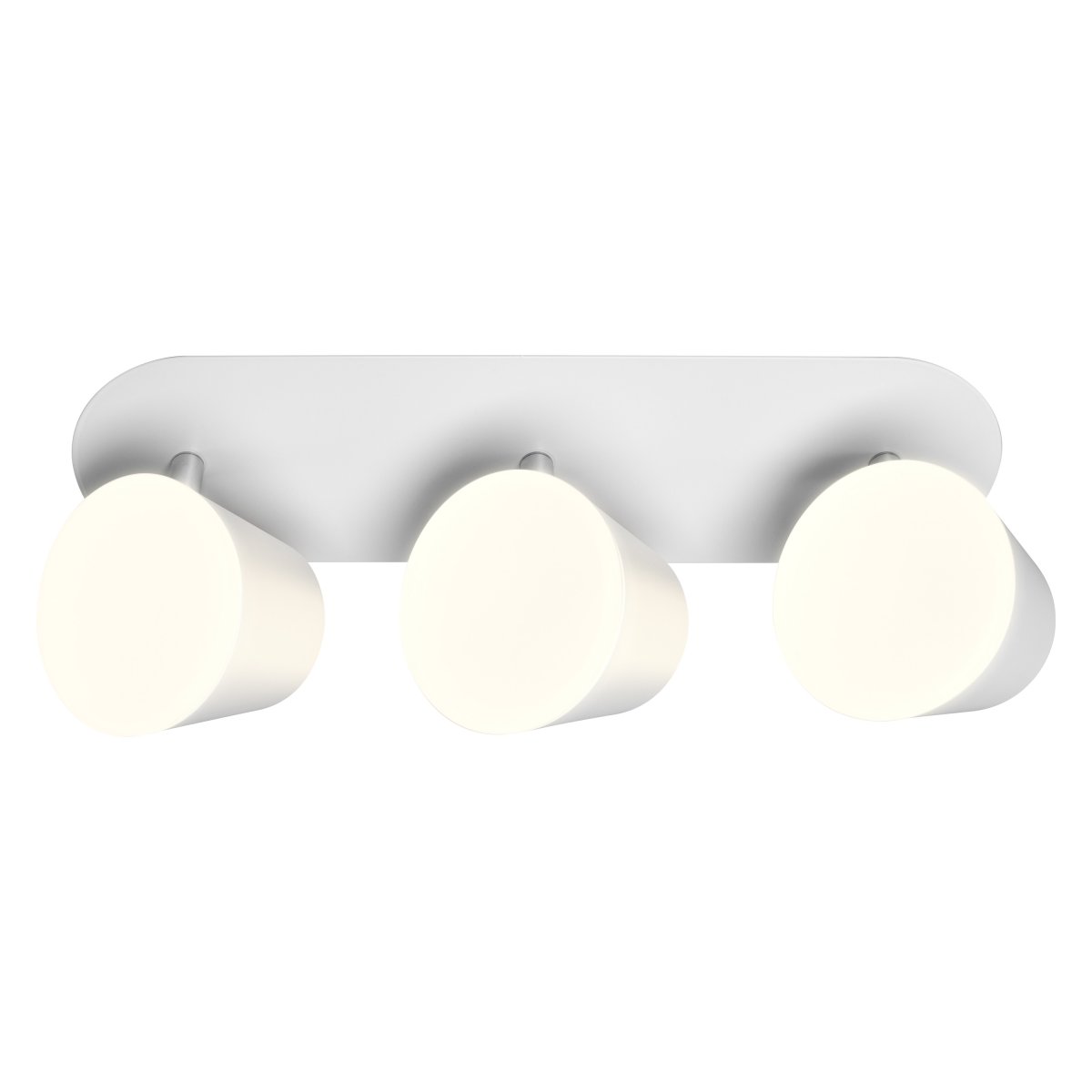 LED spot 35cm Hvid badeværelseslampe Fra Ledvance - De tre vinkelbara sk&auml;rmarna med diffusor ger ett starkt men bl&auml;ndfritt ljus som du kan rikta efter &ouml;nskem&aring;l.