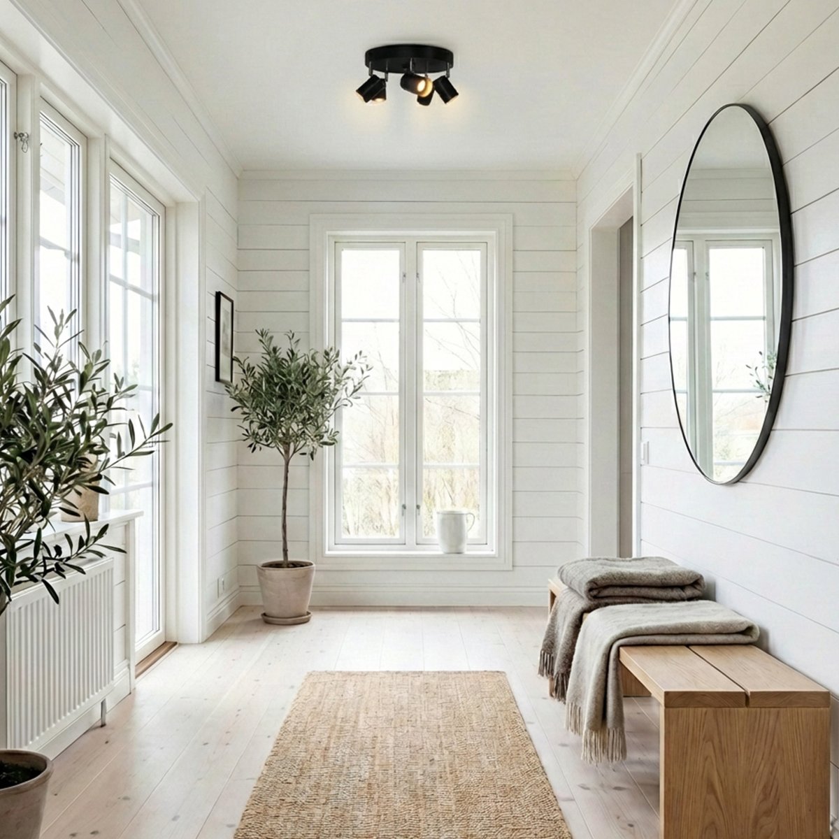 Aurora 5 Sort spotlight Fra By Rydéns - Aurora giver et effektivt og behageligt lys og passer perfekt ind i b&aring;de moderne og klassiske milj&oslash;er.