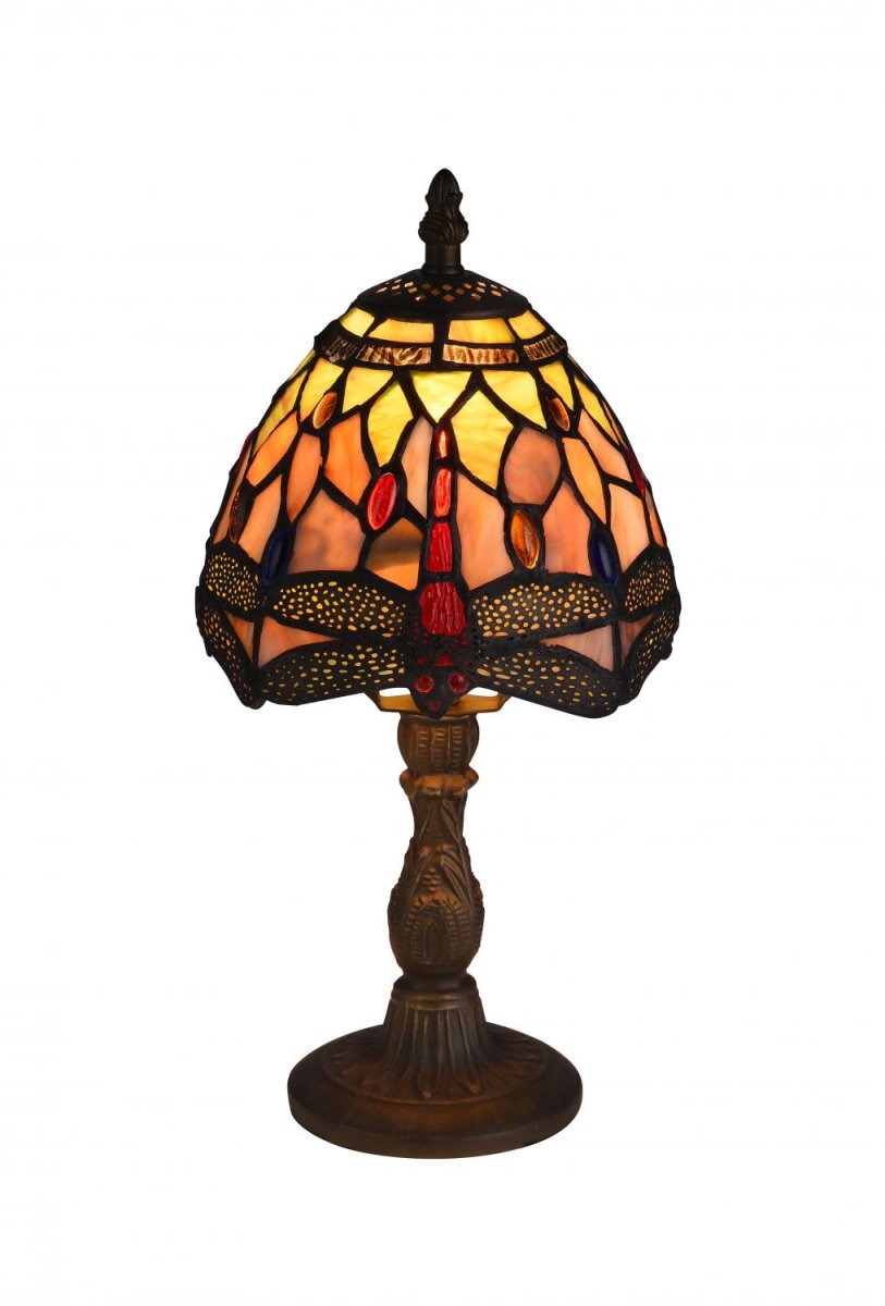 Zoom billede af Trollslända Harmoni 32cm Flerfarvet Fra Norrsken Design - Trollsl&aunda er en klassisk Tiffany lampe med et smukt design med trolde i forskellige farver.