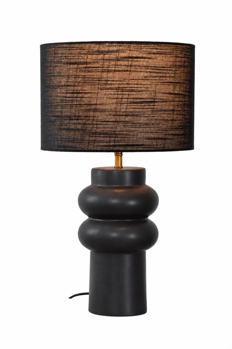 Anelli 56cm Sort bordlampe Fra Nordic Lighting - Leveres med 1,8 m sort plastledning og str&oslash;mafbryder med stik.