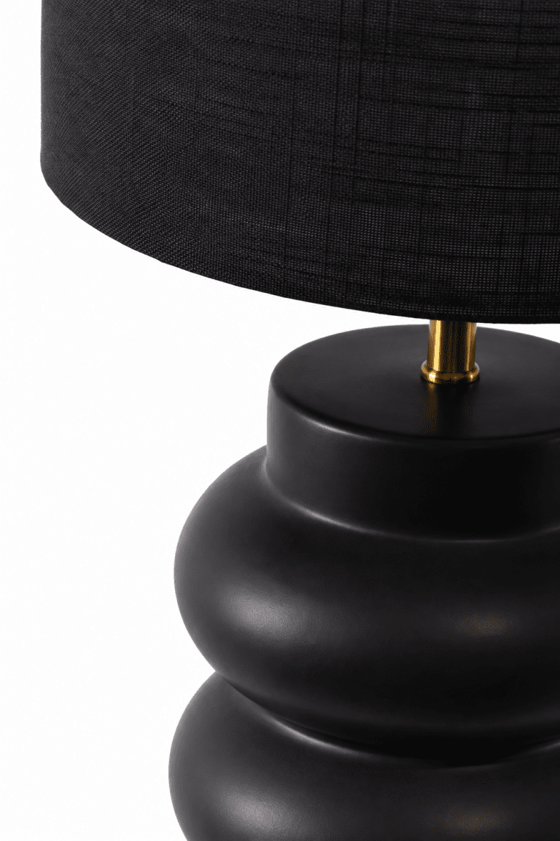 Anelli 56cm Sort bordlampe Fra Nordic Lighting - Leveres med 1,8 m sort plastledning og str&oslash;mafbryder med stik.