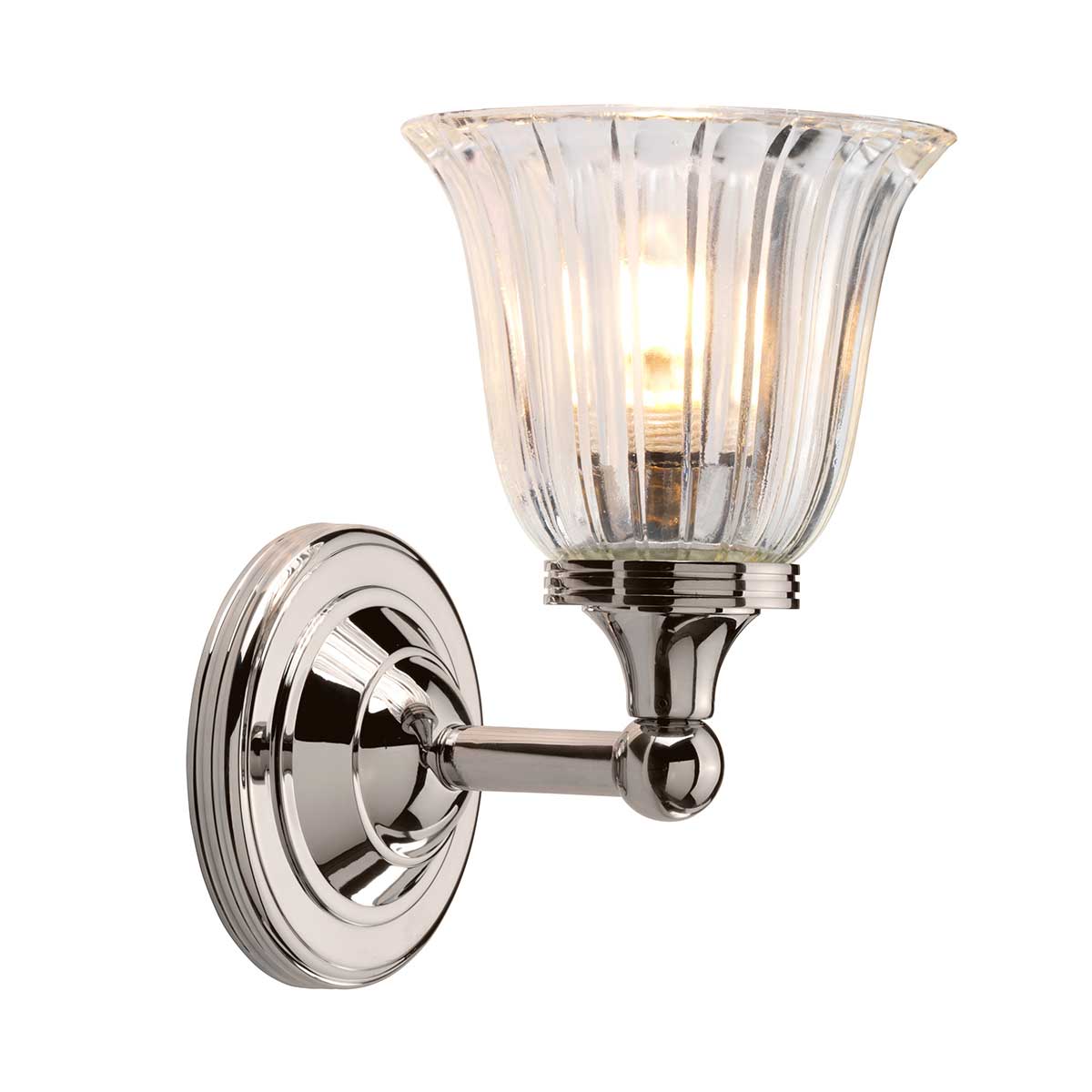 Austen Ø14 Poleret nikkel badeværelseslampe Fra Elstead Lighting - Austen væglampen er klassisk designet og fremstillet med materialer af højeste kvalitet, som sikrer langtidsholdbarhed.